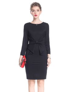 2017 Fliege Mantel Frauen Kleid Elegante 3/4 Ärmel Kleider 0917161