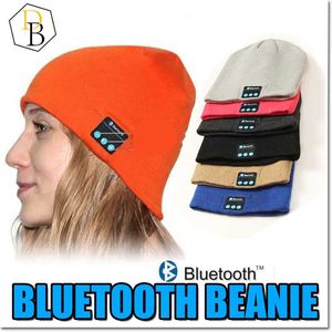 Bluetooth Hat Music Beanie Cap Bluetooth V4.1 Stereo Trådlös hörlurar Högtalare Mikrofon Handsfree för iPhone 7 Samsung Galaxy S7 Musikhatt