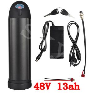 48 V 13Ah Ion Lithium Ion Bottle Ebike Battery Pack con caricabatterie Fit Bafang Bbs02 750W Bbs03 BBSHD 48 V 1000W Motore