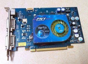 Original Versão Azul PNY 7600GT PCI Express X16 DDR3 256MB para Philips Ultrasound Máquina IU22 / IE33 Reparo Parte Placas de Vídeo