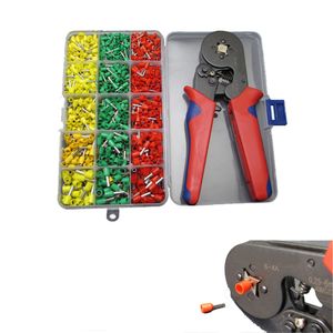 990pc extremidades do tubo Terminais Variedade Kit Virola Terminais Crimper Ferramenta de friso