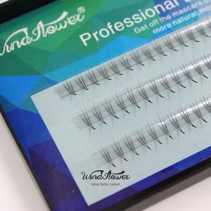 Partihandel-New Silk Eyelash 0.07 C Curl 3d Individuell Mink Eyelash Förlängning Mjukt Svart Fake Falska Ögonfransar