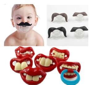 Silicone Rolig Nippel Dummy Baby Soother Joke Prank Toddler Pacy Ortodontiska bröstvårtor Teether Baby Pacifier Julklapp G235