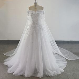 Nuovo abito da sposa di lusso in cristallo con applicazioni di pizzo reale Abito da sposa abiti da sposa vestido de noiva Custom Made Plus Size