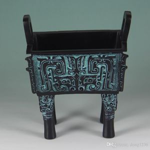 Bronze antigo grosso Zhuo Fang Fang moderna chinesa casa artesanato Decoração