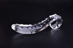 Pyrex Glass Dildo Fałszywy Penis Kryształ Koraliki Anal Butt Plug Prostate Massager G-Spot Kobieta Masturbacja Sex Zabawki