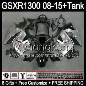 8gifts лоск серебра для Suzuki GSXR1300 Хаябуса 2008 2009 2010 14MY244 GSXR-1300 2011 системы GSX Р1300 GSXR 1300 2012 2013 2014 2015 черный обтекатель