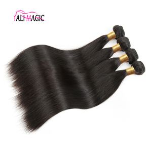 Ali Magic Factory Wholesale High Quality Hair Weft Body Wave Human Hair Weave rak djup våg lockigt hår jungfru obearbetad naturfärg