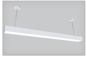 Gratis frakt LED Linjär Bar Light 1.5m 40W Modern Profil Linjär belysning, Office LED Linjär belysningsarmatur, hängande armatur