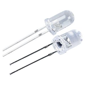 5mm 10mm LED Light Emitting Diode Lamp White Red Blue Green Yellow RGB Multicolor Changing (Round Clear Lens)