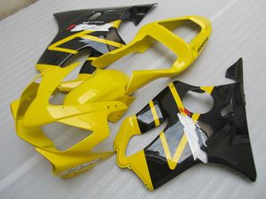 Injektionsformmissionskit för Honda CBR600 F4I 01 02 03 Gul Svart Fairings Set CBR600F4I 2001-2003 OT03