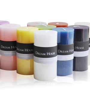 Classical pillar candle 9 kinds fragrance scented candle for Home Fragrance Holiday Wedding Dinner Paraffin wax Candles
