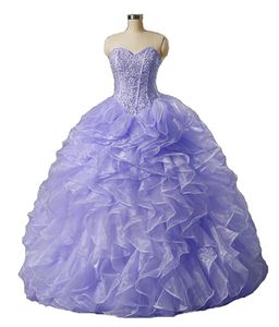 Wholesale ball gowns size 16 for sale - Group buy 2017 Sexy Fashion Sweetheart Beading Ball Gown Quinceanera Dress with Sequined Organza Plus Size Sweet Dress Vestido Debutante Gowns BQ78