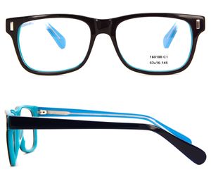 Nuovo arrivo moda donna uomo montature per occhiali marrone designer occhiali da vista full-cerchio montatura in acetato montatura per occhiali con lente trasparente