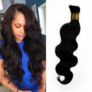 Cambodian Human Hair Weave in Bulk Natural Color Body Wave Bulk Hair Extensions Can be Dyed FDshine
