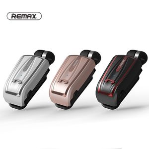 RB T12 Remax Stereo Mini Cuffie senza fili Bluetooth V4 Clip on Auricolari in Ear auricolare retrattile Business Headset per telefono