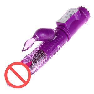 12 Modları Tavşan Vibratör Penguen G-spot VibrationRotation Vücut Masajı Titreşimli Mızrak Seks oyuncakları kadınlar için J1030