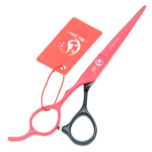 6.0inch Meisha Gratis frakt Vänsterhänt Skärande sax Tunna Shears Human Hair Saxar JP440C RedBlack Tijeras para Zurdos Ha0129