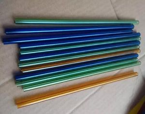 Großhandel heißer Verkauf Glas Shisha Zubehör lang 20 cm Durchmesser 8 mm farbige Glasröhre Farbe zufällige Lieferung