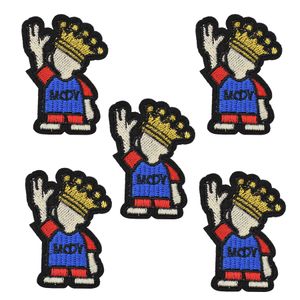 10 pcs Adolescentes Patches Miúdos Crachás para roupas Ferro Bordado Patch Applique Ferro em Patches Costura Acessórios para Roupas