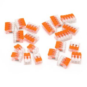 300PCs spakmutter sortiment pack ledare kompakt splicing trådkontakt 450V 24-12G 221-412 221-413 221-414 221-415 sortiment kit