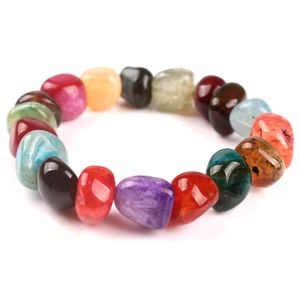 All'ingrosso-Moda 7 Chakra Cristalli curativi Bracciali in pietra naturale per le donne Ametista Diaspro Agata Lazuli Bracciali Reiki