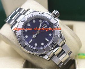 Moda novo aço e platina azul mostrador do relógio automático 116622 movimento automático dos homens relógios de qualidade superior