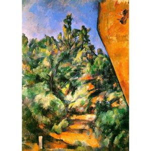 Скальная Краска оптовых-Картина маслом ручной работы Paul Cezanne Bibemus Красные пейзажи современного искусства утеса для декора спальни