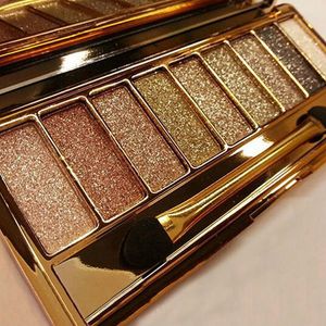 Atacado-2016 nova 9 cores Shimmer Eyeshadow Bright Colorus Mapage Eye Shadot Paleta de maquiagem Brush Cosmetic Set com Brush NB421