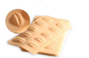 10 pezzi morbida vera sensazione di pelle silicone trucco permanente 3D pratica labbra pelle 24 * 14,5 cm