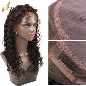 360 koronkowe peruki głęboka fala brazylijski peruki z ludzkich włosów 130 150 180 gęstość bella hair julienchina bella virgin hair