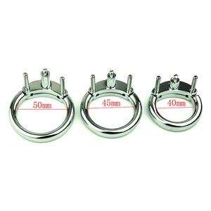 40 /45/50 MM Choose Male Chastity Devices Belt Accessories Cock Cage Metal Cock Ring Adult For Deivce Sex Toys Man