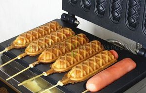 110V/220V Commercial Use Electric Food Processing Equipment corn dog waffle maker_lolly hot dog maker machine MYY