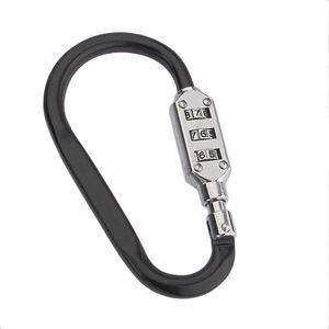 Arc lock/mountaineering lock type D mountaineering buckle combination padlock trunk lock Fast hooks Outdoor Gadgets