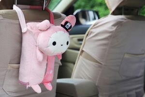 1PC Cute Animal Home Office Car Tissue Box Container Towel Napkin Papers Bag Holder BOX Case Pouch C