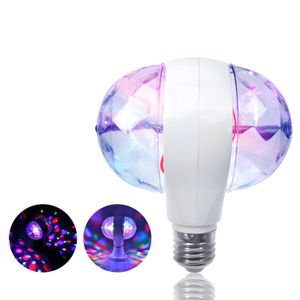 Laser lighting Mini Strobe Bulb Lamps LED DJ Stage Light RGB Full Color Home Party Auto Rotating Magic Effect Lights