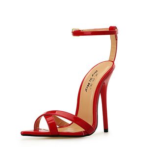 13cm Heel Height Sexy PU Spiczaste Toe Stiletto Heel Sandals No.29