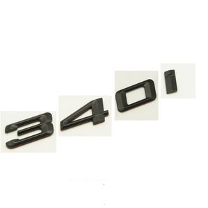 Black " 340 i " Number Trunk Letters Emblem Badge Sticker for BMW 3 Series 340i