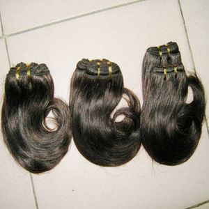 Gorgeous Weave Brasilian Vågig 8 tums Human Hair Bob Looking 9pcs / Lot grossistpriser Beställ nu