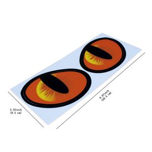 Paire Simulation Cat Eyes Autocollants De Voiture D Vinyle Stickers Pour Voitures Moteur Couverture Rétroviseur Décoration