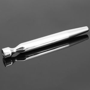 75 g Suono uretrale in acciaio inossidabile di alta qualità 110 mm Sounding Penis Plug Prodotti del sesso Giocattoli Cateteri Dispositivo di castità maschile