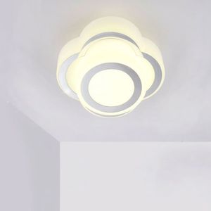 Современные 12W светодиодный потолочный светильник прихожей крыльцо коридор небольшого размера белая спальня балкон потолочный светильник акриловые творческий ночники