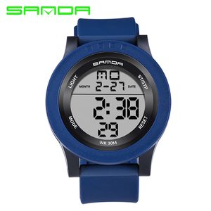 2017 Sanda Sport Digital Watch Men Top Brand Luxury Famous Military Wrist Watches For Man Clock Electronic Relogio Masculino283d