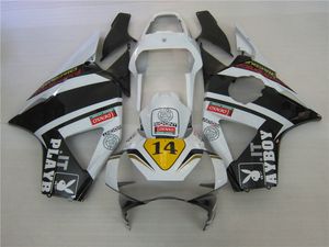 Motorcykel Fairing Kit för Honda CBR900RR 2002 2003 Klassiska vita svarta Fairings Set CBR 954RR 02 23 OT23