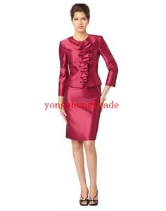 Designer Red Women Suit Stupy lady made su misura