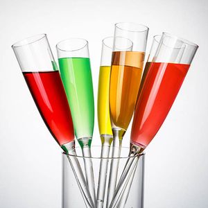 Akrilik Plastik İçecek Bardağı kokteyl şampanya şarap cam 170 ml Düşmeye Dayanıklı Şarap Camı Dayanıklı Çevre Dostu Bira Kupa ziyafet Dekorasyon