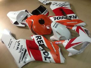 Injection molding fairings for Honda CBR1000RR 2004 2005 orange white fairing kit CBR1000RR 04 05 OT45