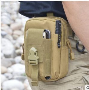 Custodia per telefono della borsa del portafoglio Casella tattica per esterni Tactical Military Hip Belt Belt Bel con cerniera per iPhone/Samsung