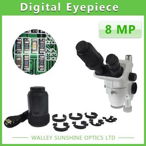 Freeshipping 8 MP Microscópio Telescópio Ocular Eletrônico USB Câmera de Vídeo CMOS Industrial Ocular Câmera Digital Para Captura de Imagem