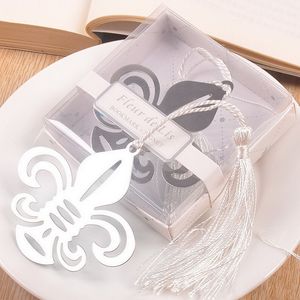 Fleur De Lis Bookmarks Metal flower-de-luce Bookmarks Baby Shower Souvenirs Wedding Favors and Gifts For Guest